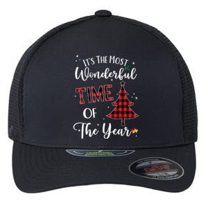 Christmas Trees ItS The Most Wonderful Time Of The Year Meaningful Gift Flexfit Unipanel Trucker Cap