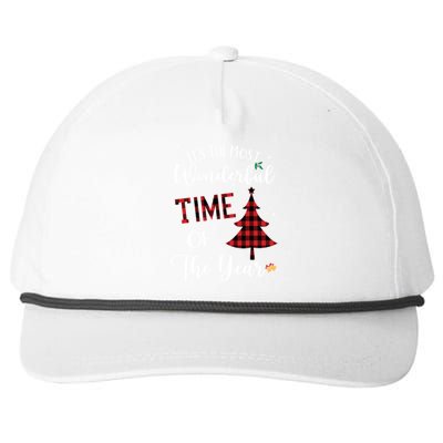 Christmas Trees ItS The Most Wonderful Time Of The Year Meaningful Gift Snapback Five-Panel Rope Hat