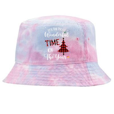 Christmas Trees ItS The Most Wonderful Time Of The Year Meaningful Gift Tie-Dyed Bucket Hat