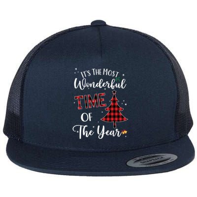 Christmas Trees ItS The Most Wonderful Time Of The Year Meaningful Gift Flat Bill Trucker Hat