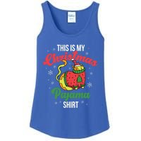 Cat This Is My Christmas Pajama Cool Gift Ladies Essential Tank