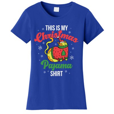 Cat This Is My Christmas Pajama Cool Gift Women's T-Shirt