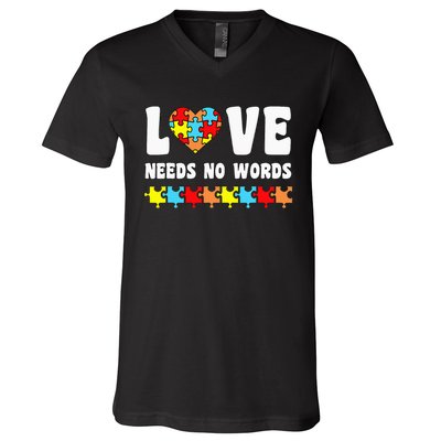 Choose To Include For Autism Teacher Special Education SPED V-Neck T-Shirt