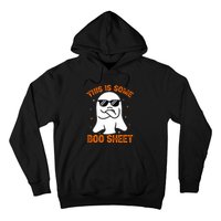 Cue This Is Some Boo Sheet Ghost Retro Halloween Costume Gift Hoodie