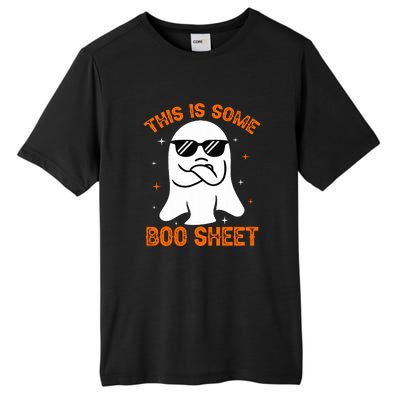 Cue This Is Some Boo Sheet Ghost Retro Halloween Costume Gift Tall Fusion ChromaSoft Performance T-Shirt