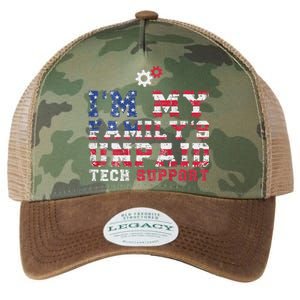 Computer Tech IM My FamilyS Unpaid Tech Support Legacy Tie Dye Trucker Hat