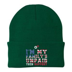 Computer Tech IM My FamilyS Unpaid Tech Support Knit Cap Winter Beanie