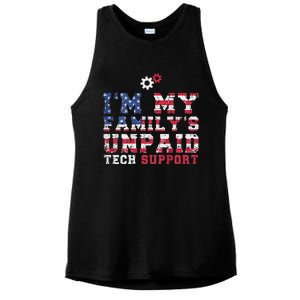 Computer Tech IM My FamilyS Unpaid Tech Support Ladies PosiCharge Tri-Blend Wicking Tank