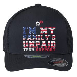 Computer Tech IM My FamilyS Unpaid Tech Support Flexfit Unipanel Trucker Cap