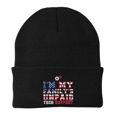 Computer Tech IM My FamilyS Unpaid Tech Support Knit Cap Winter Beanie