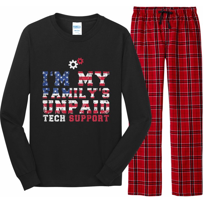 Computer Tech IM My FamilyS Unpaid Tech Support Long Sleeve Pajama Set