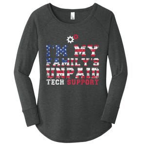 Computer Tech IM My FamilyS Unpaid Tech Support Women's Perfect Tri Tunic Long Sleeve Shirt