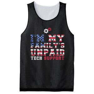 Computer Tech IM My FamilyS Unpaid Tech Support Mesh Reversible Basketball Jersey Tank