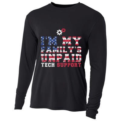 Computer Tech IM My FamilyS Unpaid Tech Support Cooling Performance Long Sleeve Crew