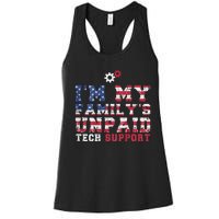 Computer Tech IM My FamilyS Unpaid Tech Support Women's Racerback Tank