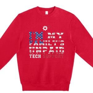 Computer Tech IM My FamilyS Unpaid Tech Support Premium Crewneck Sweatshirt