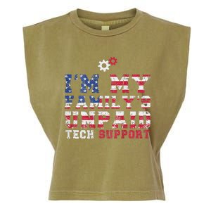 Computer Tech IM My FamilyS Unpaid Tech Support Garment-Dyed Women's Muscle Tee