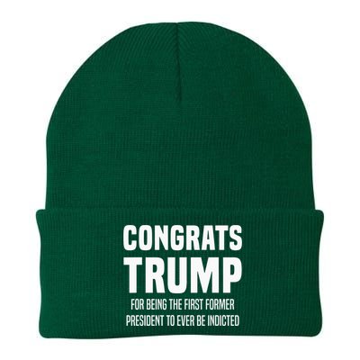 Congrats Trump Indicted Knit Cap Winter Beanie