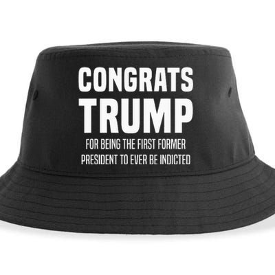 Congrats Trump Indicted Sustainable Bucket Hat