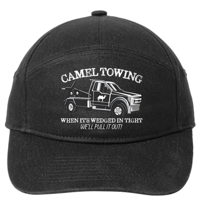 Camel Towing Inappropriate Humor Adult Humor Camel Towing 7-Panel Snapback Hat