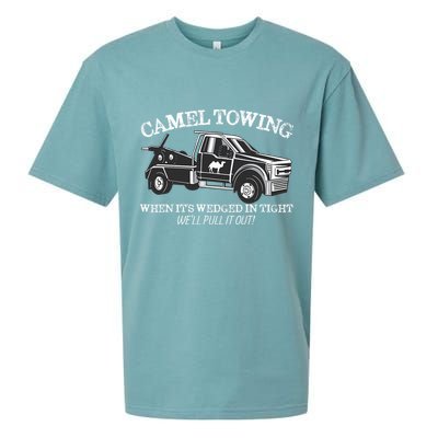 Camel Towing Inappropriate Humor Adult Humor Camel Towing Sueded Cloud Jersey T-Shirt