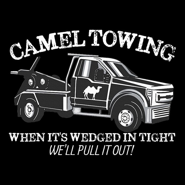 Camel Towing Inappropriate Humor Adult Humor Camel Towing 7-Panel Snapback Hat