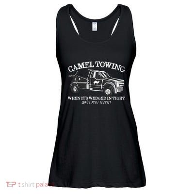 Camel Towing Inappropriate Humor Adult Humor Camel Towing Ladies Essential Flowy Tank