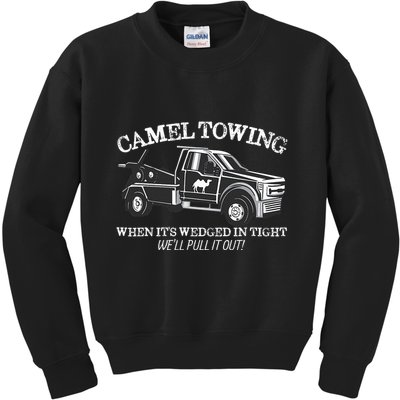 Camel Towing Inappropriate Humor Adult Humor Camel Towing Kids Sweatshirt
