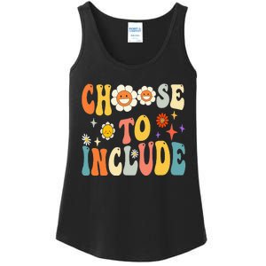 Choose To Include Special Education Teacher Autism Awareness Ladies Essential Tank