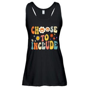 Choose To Include Special Education Teacher Autism Awareness Ladies Essential Flowy Tank