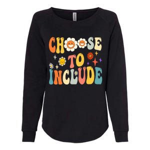 Choose To Include Special Education Teacher Autism Awareness Womens California Wash Sweatshirt