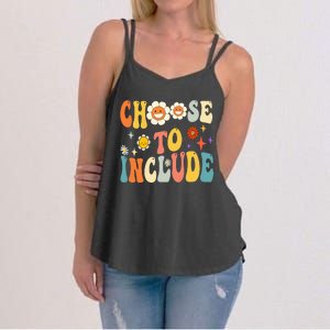 Choose To Include Special Education Teacher Autism Awareness Women's Strappy Tank