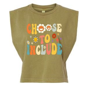 Choose To Include Special Education Teacher Autism Awareness Garment-Dyed Women's Muscle Tee