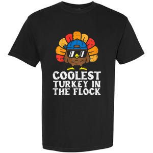 Coolest Turkey In The Flock Thanksgiving Garment-Dyed Heavyweight T-Shirt