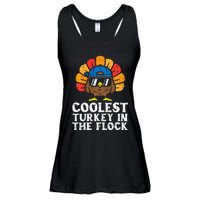 Coolest Turkey In The Flock Thanksgiving Ladies Essential Flowy Tank