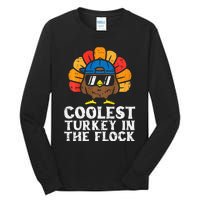 Coolest Turkey In The Flock Thanksgiving Tall Long Sleeve T-Shirt