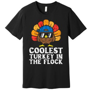 Coolest Turkey In The Flock Thanksgiving Premium T-Shirt