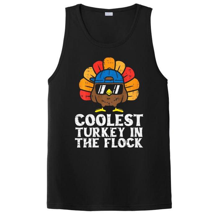 Coolest Turkey In The Flock Thanksgiving PosiCharge Competitor Tank