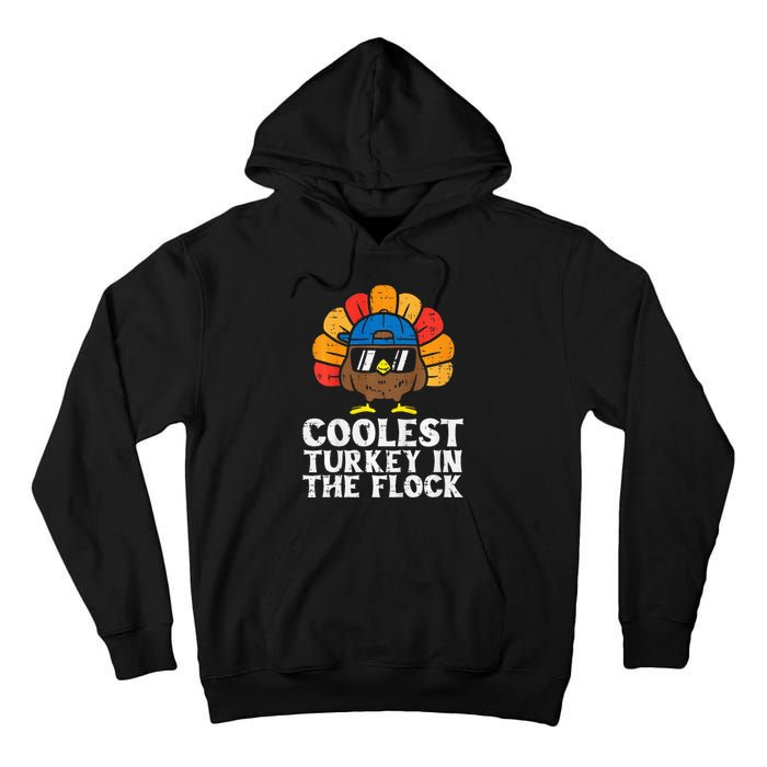 Coolest Turkey In The Flock Thanksgiving Tall Hoodie