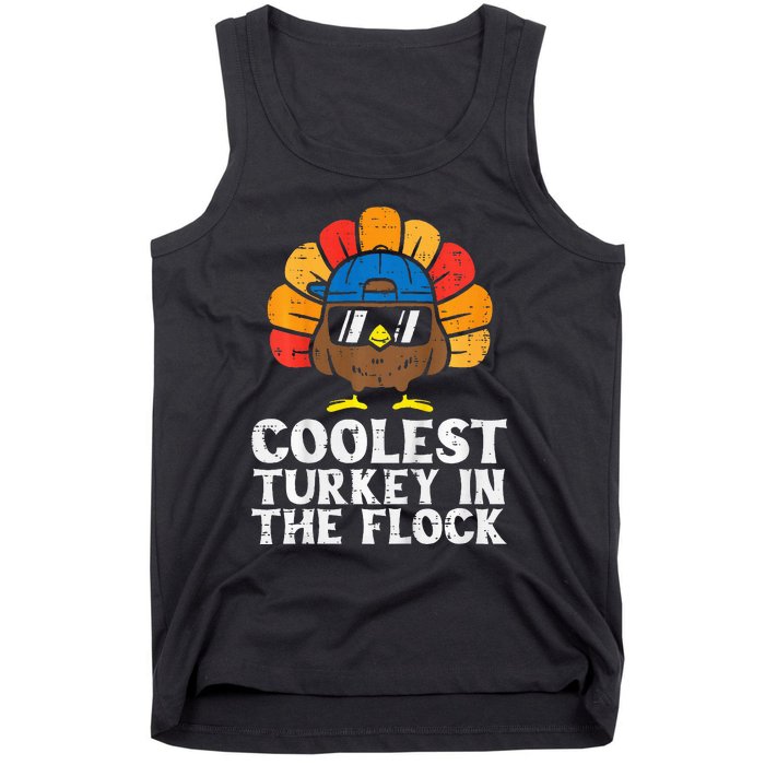 Coolest Turkey In The Flock Thanksgiving Tank Top