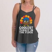 Coolest Turkey In The Flock Thanksgiving Women's Strappy Tank