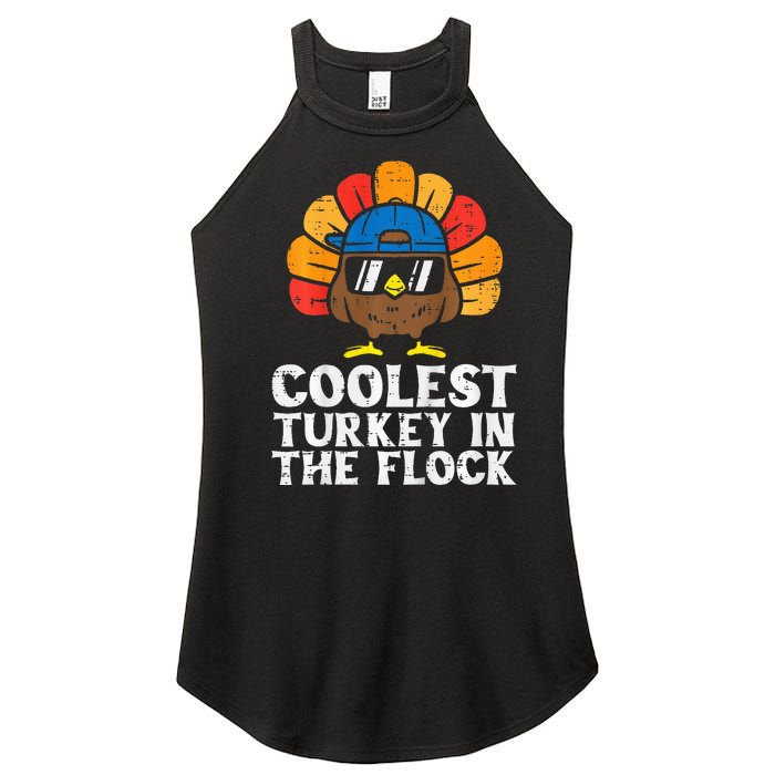 Coolest Turkey In The Flock Thanksgiving Women's Perfect Tri Rocker Tank