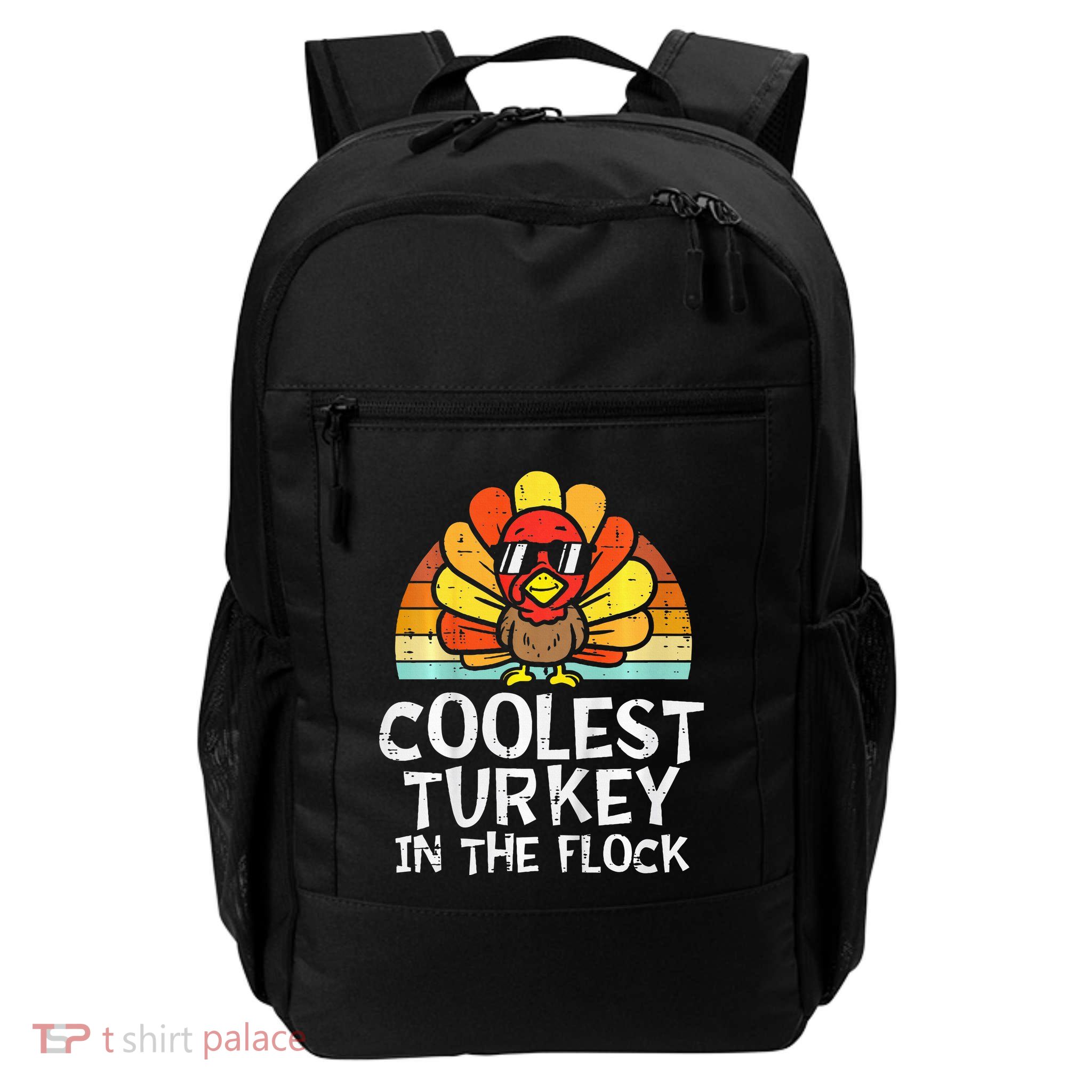 Coolest Turkey In The Flock Thanksgiving Daily Commute Backpack