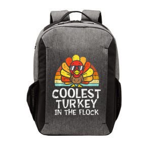 Coolest Turkey In The Flock Thanksgiving Vector Backpack