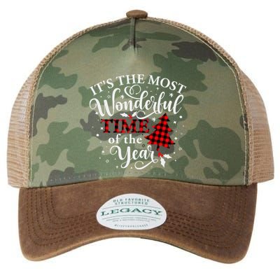 Christmas Trees It's The Most Wonderful Time Of The Year Legacy Tie Dye Trucker Hat