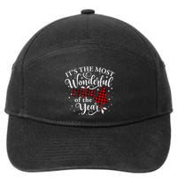 Christmas Trees It's The Most Wonderful Time Of The Year 7-Panel Snapback Hat