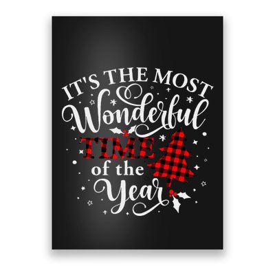 Christmas Trees It's The Most Wonderful Time Of The Year Poster