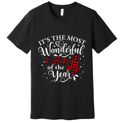 Christmas Trees It's The Most Wonderful Time Of The Year Premium T-Shirt