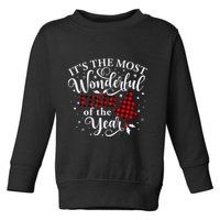 Christmas Trees It's The Most Wonderful Time Of The Year Toddler Sweatshirt