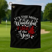 Christmas Trees It's The Most Wonderful Time Of The Year Golf Towel